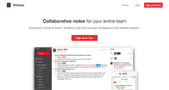 Desktop Screenshot of notejoy.com