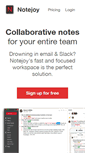 Mobile Screenshot of notejoy.com